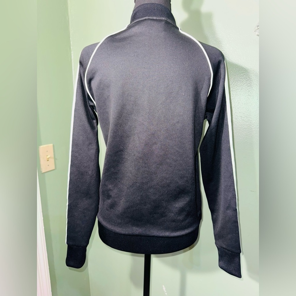Adidas Women's Black and White Bomber Jacket - Picture 3 of 6